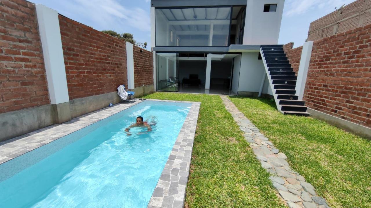 Vila Casa De Playa Con Piscina Ancon Exteriér fotografie